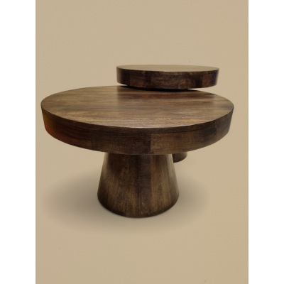 MIELZ-Salontafel-set van 2-walnoot