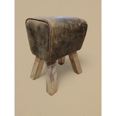 MIELZ-Bok-kruk-robuust leer-bruin-44x30cm